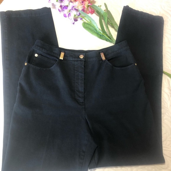St.John Sport by Marie Gray Black Jeans Size:10 - Picture 10 of 10